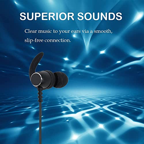 VIGROS ENC Noise Canceling Neckband Wireless Bluetooth 2 EQ Earbuds in-Ear Gaming Earphones, LED Light Fast Charge 70 Hours Play Headsets, Sweat Proof Ear-Hook Headphones Outdoor/Sports/Workout