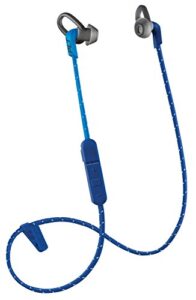 plantronics backbeat fit 300 sweatproof sport earbuds, wireless headphones, dark blue/blue