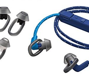 Plantronics BackBeat FIT 300 Sweatproof Sport Earbuds, Wireless Headphones, Dark Blue/Blue