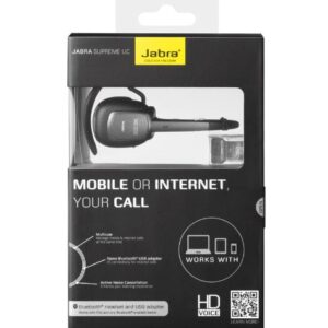 Jabra SUPREME UC Bluetooth Headset - Retail Packaging - Black