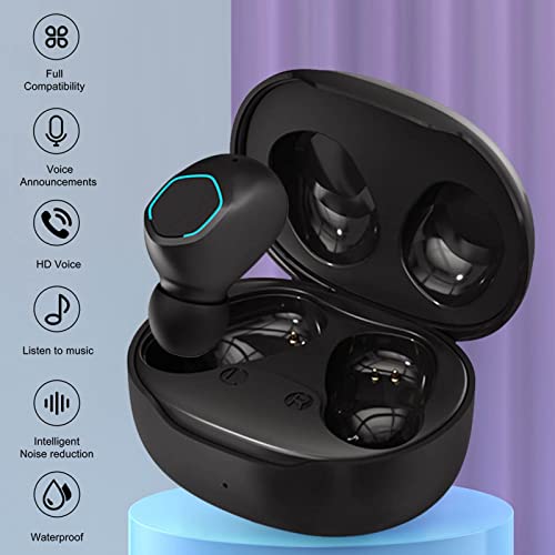 XZING Macaron in-Ear Headphones, Wireless Earbuds with Charg Case, Deep Bass Noise Cancelling Bluetooth Built in Microphone, Fashion Sports Earphones