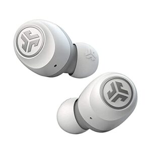 JLab Go Air True Wireless Bluetooth Earbuds with Charging case White + Cloud Foam Mnemonic Earbud Tips