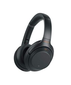 sony wh1000xm3 bluetooth wireless noise canceling headphones, black wh-1000xm3/b