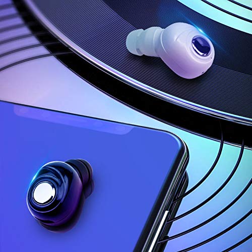 Heave Bluetooth 5.0 Earbud,Mini Invisible Wireless Bluetooth Earpiece Headset in-Ear HiFi Stereo Sound Headphone with Mic for Running Workout Blue