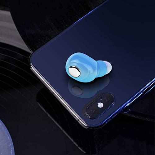 Heave Bluetooth 5.0 Earbud,Mini Invisible Wireless Bluetooth Earpiece Headset in-Ear HiFi Stereo Sound Headphone with Mic for Running Workout Blue