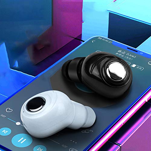 Heave Bluetooth 5.0 Earbud,Mini Invisible Wireless Bluetooth Earpiece Headset in-Ear HiFi Stereo Sound Headphone with Mic for Running Workout Blue