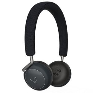 libratone q adapt active noise cancelling headphones, wireless bluetooth over ear headset w/mic, csr 8670 chip, aptx lossless hi-fi sound with deep bass, 20 hours playtime for travel work tv-black