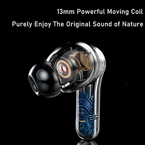 Loluka Wireless Head Phones Earbuds Bluetooth with Noise Cancelling True Earphones for Android Ear Buds Built in Microphones with Charging Case in-Ear Stereo HiFi Earphones for Android