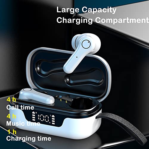 Loluka Wireless Head Phones Earbuds Bluetooth with Noise Cancelling True Earphones for Android Ear Buds Built in Microphones with Charging Case in-Ear Stereo HiFi Earphones for Android