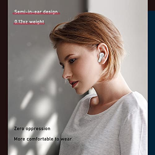 Loluka Wireless Head Phones Earbuds Bluetooth with Noise Cancelling True Earphones for Android Ear Buds Built in Microphones with Charging Case in-Ear Stereo HiFi Earphones for Android