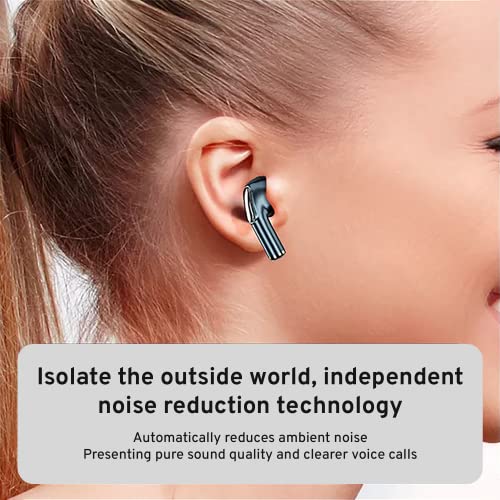 StitchGreen J68 Wireless Earbuds BT V5.2 Waterproof IPX-5, LED Display, 120H Playtime, ENC Active Noise Cancelling with Mic Earphones, True Wireless Stereo Bluetooth Headphones for iPhone/Android