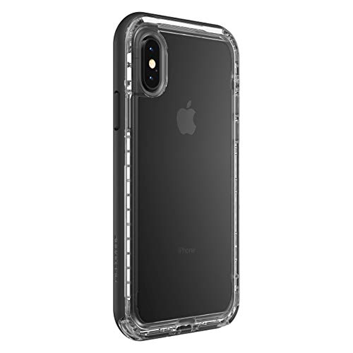 LifeProof Next Series Case for iPhone Xs & iPhone X + GLIDIC Wireless Bluetooth Earbuds Sweatproof Pro Stereo Headphones - Non-Retail - Black Crystal/White