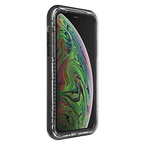 LifeProof Next Series Case for iPhone Xs & iPhone X + GLIDIC Wireless Bluetooth Earbuds Sweatproof Pro Stereo Headphones - Non-Retail - Black Crystal/White