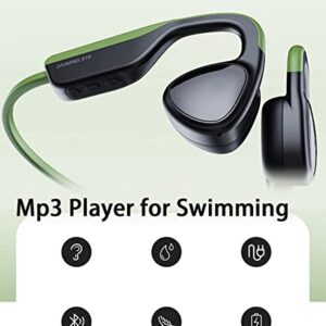 TWEE Waterproof Bone Conduction Headphones for Swimming Open Ear Wireless Bluetooth Headset Sports Earbuds 8G Memory Suitable for Swimming, Running and Other Fitness Activities MP3 Player