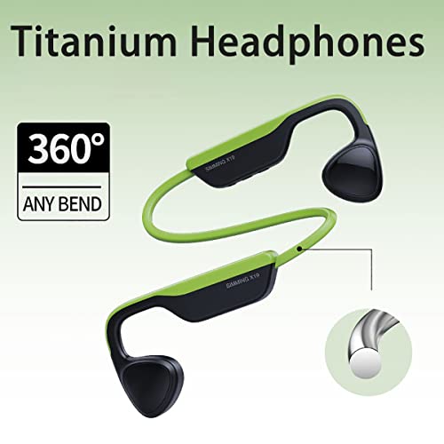 TWEE Waterproof Bone Conduction Headphones for Swimming Open Ear Wireless Bluetooth Headset Sports Earbuds 8G Memory Suitable for Swimming, Running and Other Fitness Activities MP3 Player