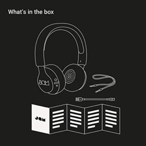 Been There, On-Ear Bluetooth Headphones 14 Hour Playtime, Hands-Free Calling, Sweat and Rain Resistant IPX4 Rated, 50 ft. Range JAM Audio Gray, 8.63x3.13x8.75