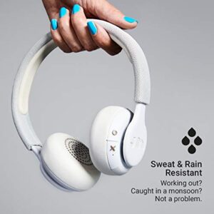 Been There, On-Ear Bluetooth Headphones 14 Hour Playtime, Hands-Free Calling, Sweat and Rain Resistant IPX4 Rated, 50 ft. Range JAM Audio Gray, 8.63x3.13x8.75