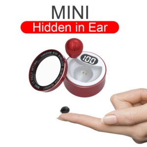 Loluka Mini Single Earbud Wireless Earbud Small Bluetooth Earphone LED Display Electricity Headset for Sleep on Side, Running, Workout, Travel, Handsfree for iOS Android