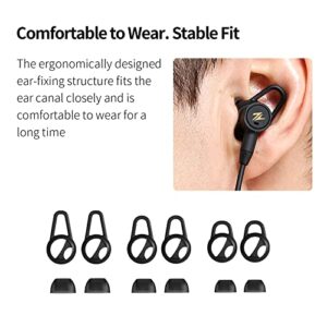 ZAQE Wireless Neckband Bluetooth Headphone V4.2, Comfortable Bluetooth Earbuds ANC Noise Cancelling Headset with 18h Playtime, Magnetic, Compatible with Cell Phones, Black