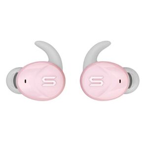 Soul ST-XS2 High Performance True Wireless Earbuds, in Ear Headphones, Waterproof, Bluetooth 5.0, Noise Cancelling, Built-in Microphones for iPhone iPad Android Smartphones Tablets Laptop (Pink)