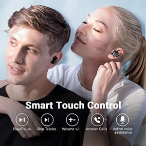 233621 Droplet True Wireless Earbuds, CVC 6.0 Call Noise Cancelling Headphones, IPX5 Waterproof Bluetooth 5.0 Earphones Touch Control, Stereo Sound, Comfortable fit for Home, Office, Gym (Black)