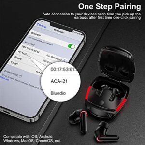 COOYA Wireless Earbuds for iPhone 14 Pro Max 13 11 12 TWS Bluetooth Headphones Bass Noise Canceling in-Ear Headsets with Mic ENC Wireless Gaming Earphone for Samsung S23 S22 Ultra A53 Flip 4 3 S21 A13