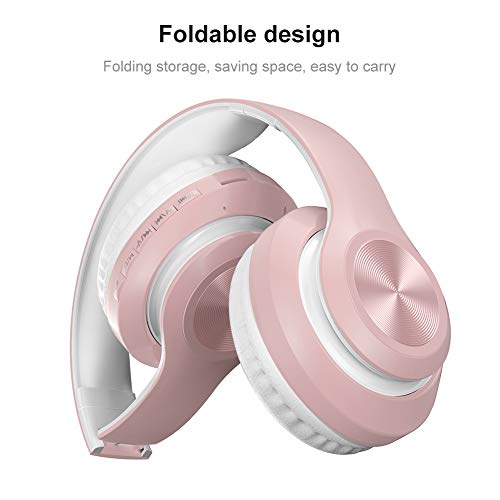 GIFZES Wireless Bluetooth Headphones, P68 Bluetooth 5.0 Foldable Rechargeable Wireless Headset HiFi Sound Headphones for Travel, Online Class, Home Office Blue