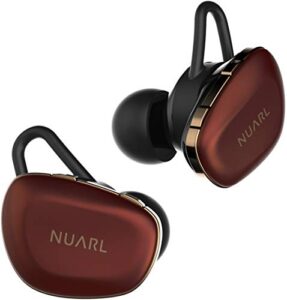 nuarl n6 pro tws true wireless stereo earphones earbuds bluetooth5 11hr playback aptx with hdss ipx4 n6pro-rc(red copper)