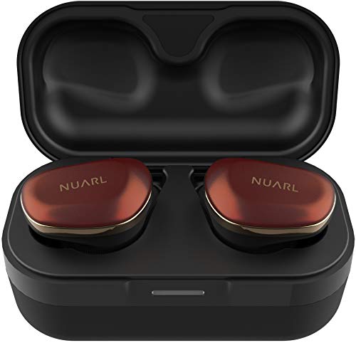 NUARL N6 Pro TWS True Wireless Stereo Earphones Earbuds Bluetooth5 11hr Playback aptX with HDSS IPX4 N6PRO-RC(RED Copper)