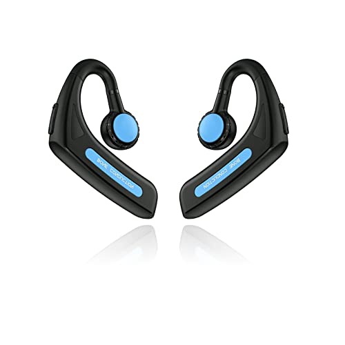 ESSONIO Bone Conduction Headphones Open Ear Workout Headphones with Microphone IPX5 Waterproof Wireless Bluetooth Headset for Cell Phones