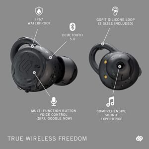 Urbanista Athens True Wireless Earphones 32 Hours Playtime Waterproof IP67 with Charging Case, Bluetooth 5.0, Built in Mic in-Ear Earphones Compatible with Android and iOS - Black