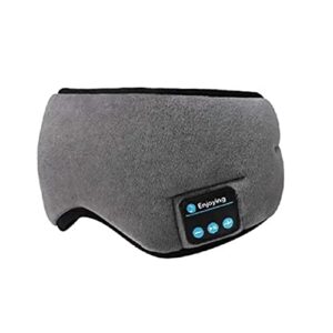 sleep headphones bluetooth eye mask sleeping aid 3d eye cover for stress relief wireless headset gray