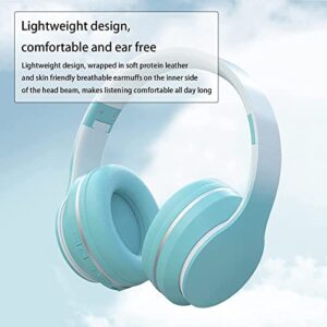 XZING Good-Looking Noise Cancelling Headphones, Wireless Over Ear Bluetooth Headphones, HiFi Bass Stereo Built in Microphone, Foldable Memory Foam Ear Cups, for Travel, Music, Running Sports