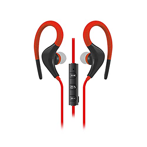 SENTRY BLWBT234 Earbuds Sport Hook Bluetooth RED