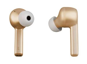 toshiba air hush active noise cancelling true wireless earphones, gold (rze-bt1050e)
