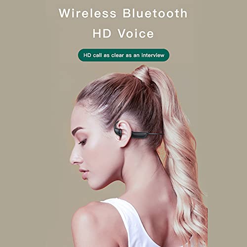 Niaviben Sports Earphone Bone Conduction Headphones Bluetooth Ear Hook Waterproof Wireless Not in The Ear Headset