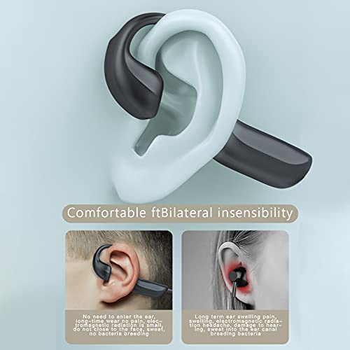 Niaviben Sports Earphone Bone Conduction Headphones Bluetooth Ear Hook Waterproof Wireless Not in The Ear Headset