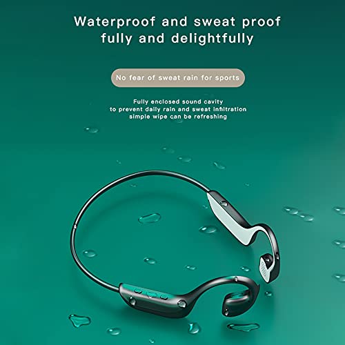 Niaviben Sports Earphone Bone Conduction Headphones Bluetooth Ear Hook Waterproof Wireless Not in The Ear Headset