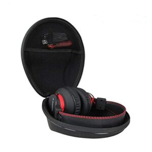 hermitshell hard travel case fits avantree 40 hr/mpow h1 wireless wired bluetooth over ear headphones