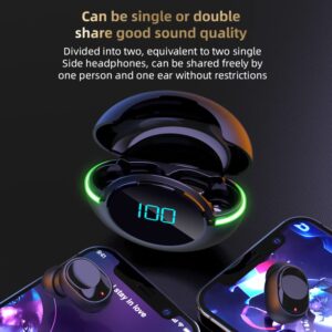 Wireless Earbuds Bluetooth Headphones with Wireless Charging Case IPX4 Waterproof Stereo Earphones in-Ear for SPOR