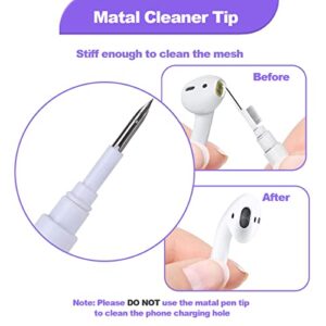 Earbuds Cleaning Pen Cleaner Tool Pen for Airpods Pro Earbuds Cleaner Kit for Bluetooth Earphones Case Cleaner Tool, Multifunction earbuds cleaning kit for Earphone Computer Camera Mobile Phone(2 pcs)