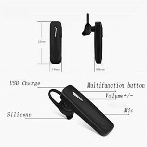 schicj133mm Earhook Earphones - Wireless Bluetooth 4.1 Stereo Headset Headphone Earphone Compatible with iPhone Samsung - Black