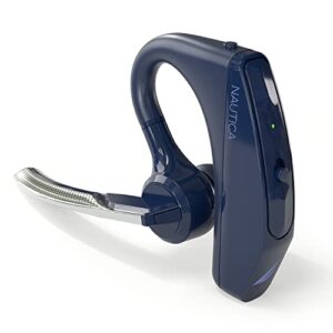 nautica t80 single ear bluetooth headset, office bluetooth headset, wireless earpiece for cell phone, hands-free earphone with microphone to call on-the-go, compatible with iphone & android phones