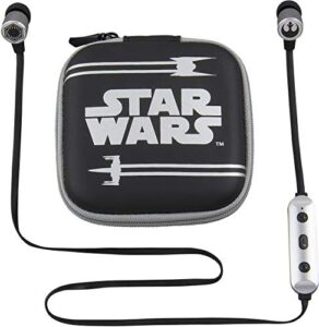 ekids star wars bluetooth wireless earbuds and travel case with hands free calling and adjustable volume control