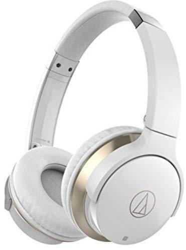 Audio-Technica ATH-AR3BTBK SonicFuel Bluetooth Wireless On-Ear Headphones with Mic & Control, White