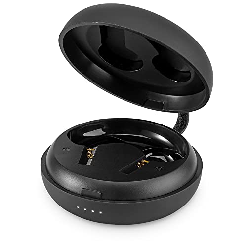 iLive Truly Wire-Free Earbuds with Active Noise Canceling, Charging Case, Includes 3 Set of Ear Tips, Black (IAEBT600B)