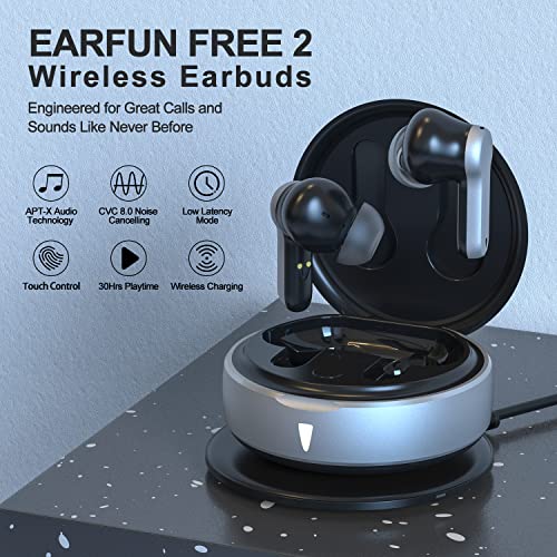 Gledeer Wireless Earbuds,Bluetooth Earbuds in-Ear Headphones with Wireless Charging Case Dual Noise-Cancelling Microphones Waterproof Deep Bass for Sports Games Calls Touch Control