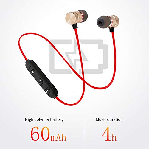 Wireless Sport Earbuds,XT6 Magnetic Bluetooth HiFi Stereo Earphone Headphone in-Ear Built in Mic Headphones Premium Sound Headset with Noise Cancellation Black One Size