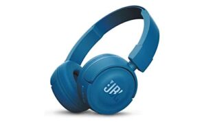 jbl pure bass sound bluetooth jblt450btblu wireless on-ear headphones blue (renewed)