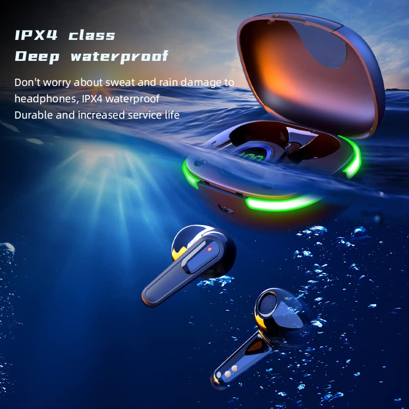 PRO80 Wireless Earbuds Bluetooth Headphones with Wireless Charging Case IPX4 Waterproof Stereo Earphones in-Ear for SPOR